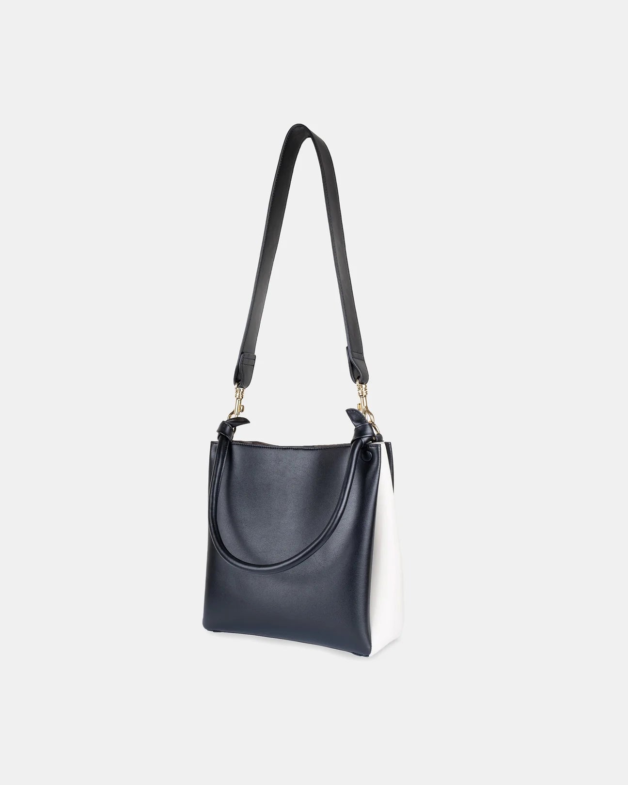 Mini Two-Tone Tote Corn Leather