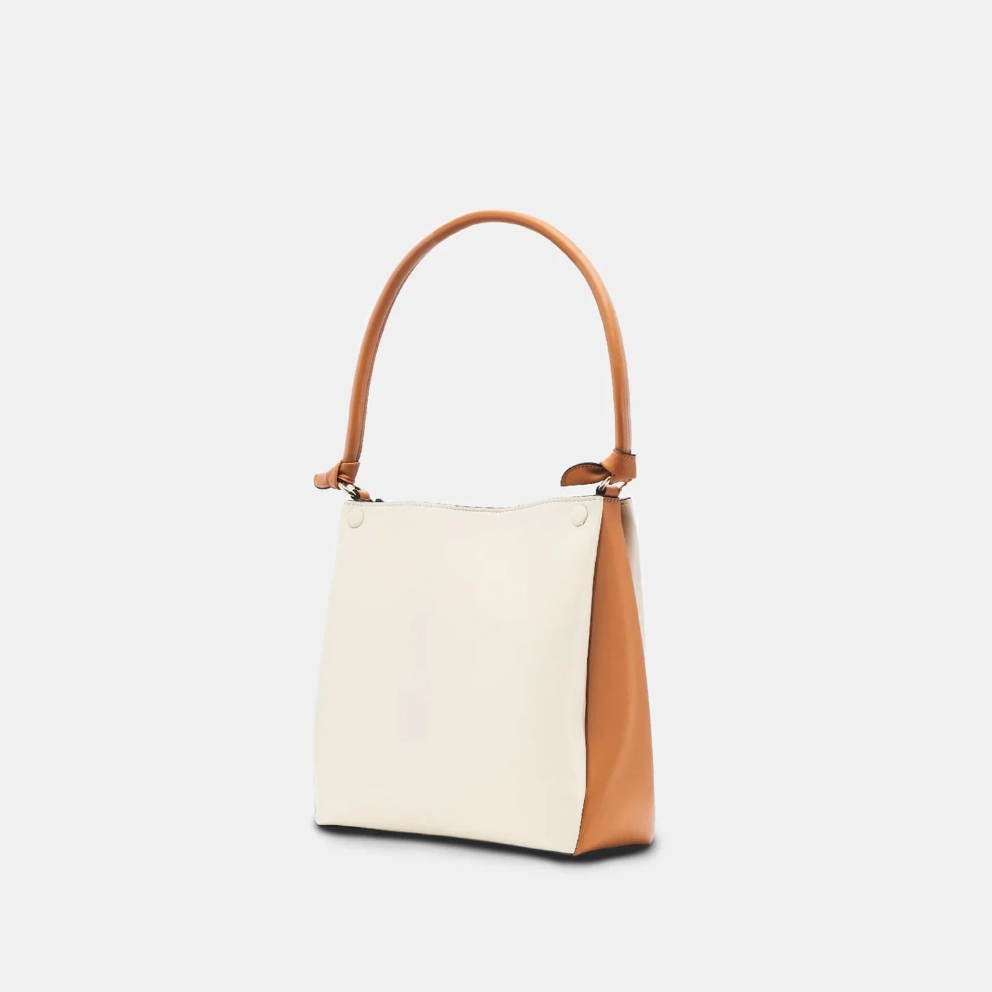 Mini Two-Tone Tote Corn Leather