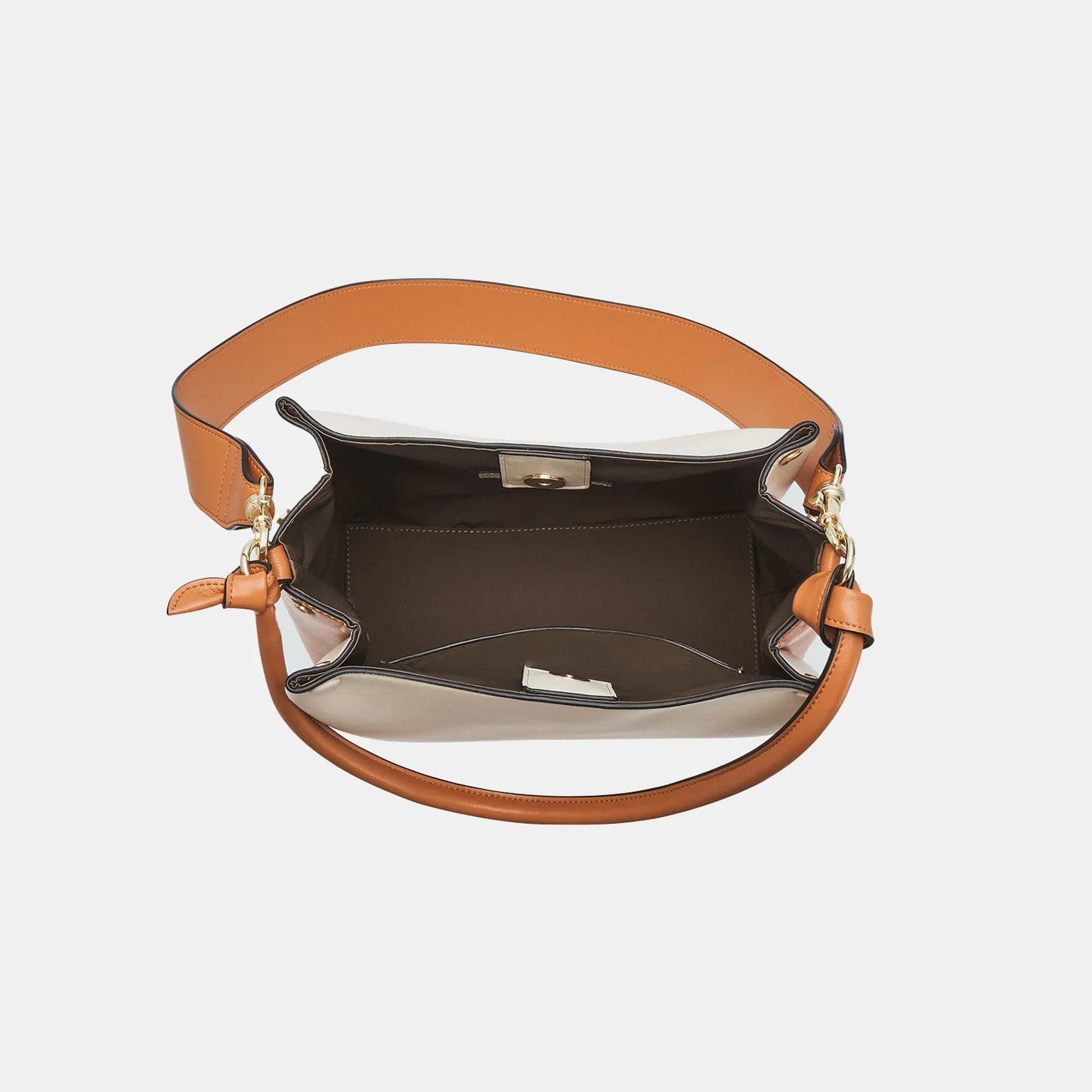 Mini Two-Tone Tote Corn Leather