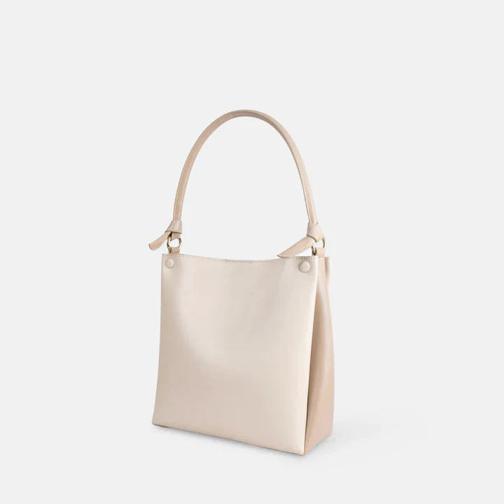 Mini Two-Tone Tote Corn Leather