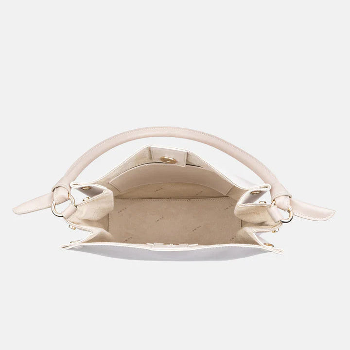 Mini Two-Tone Tote Corn Leather