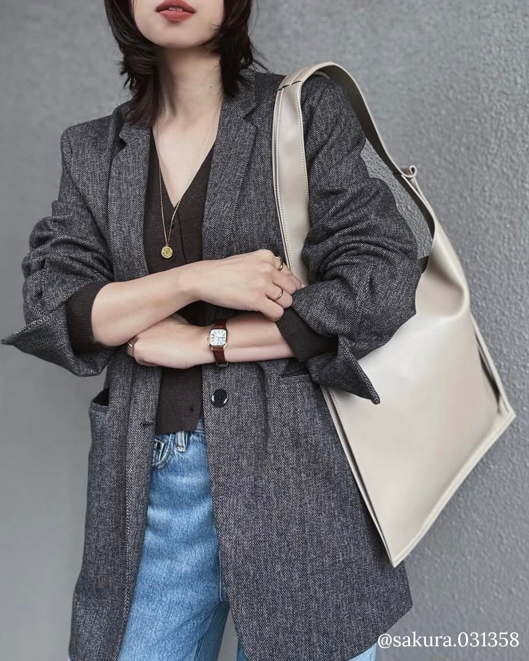 BO Corn Leather Shopper