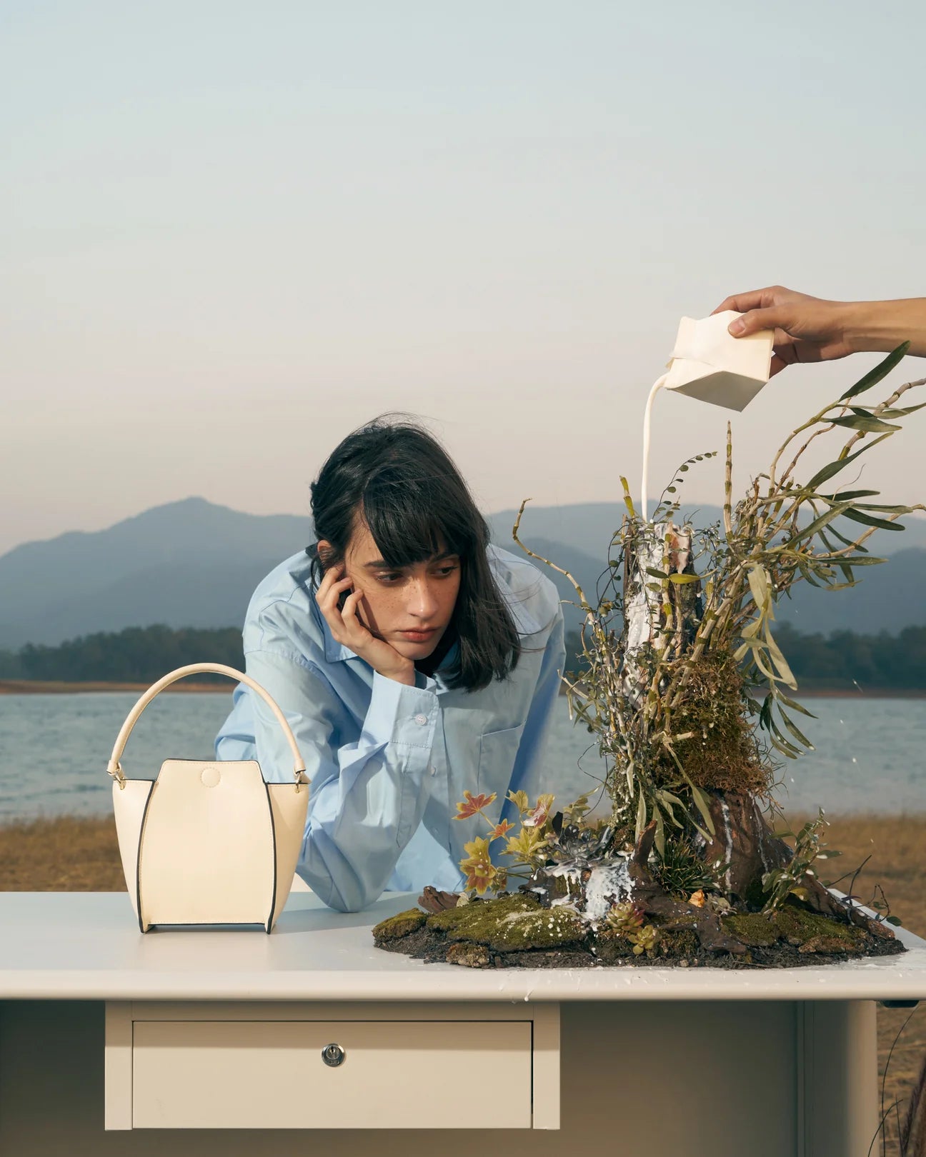 Mini Pine Corn Leather Bag – O.N.E Japan
