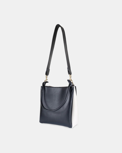 Mini Two-Tone Tote Corn Leather